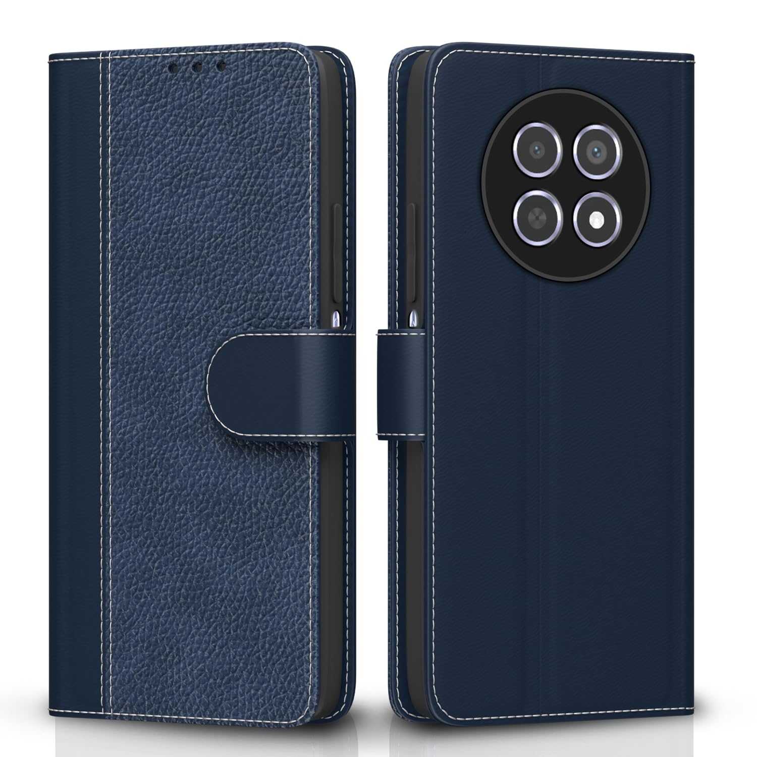 Pikkme blue wallet flip cover for Realme Narzo 70x 5G/N65/13/12/12X 5G/C65