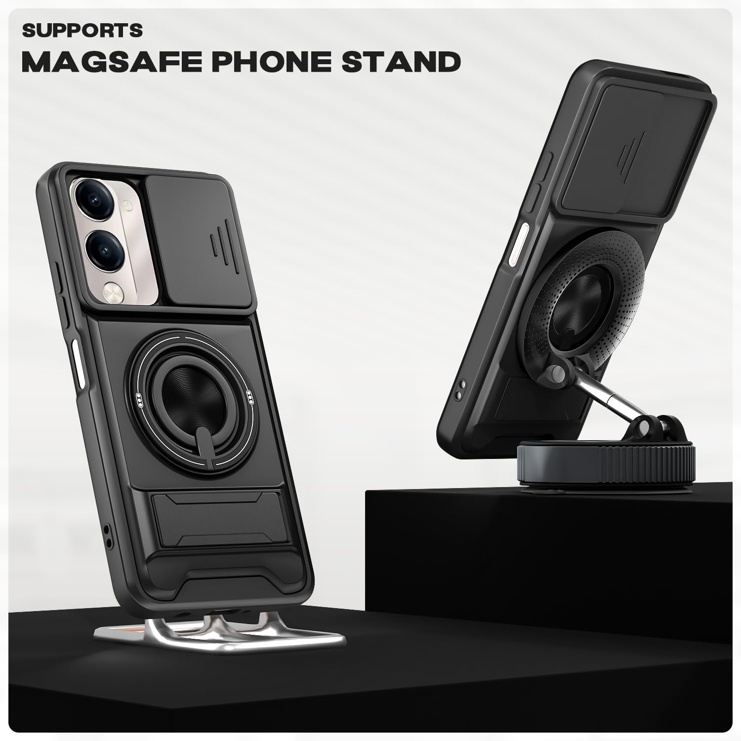 Vivo Y11 5G/T5 Lite 5G/Y04 Tough Armor mobile cover in black by Pikkme – photo 5