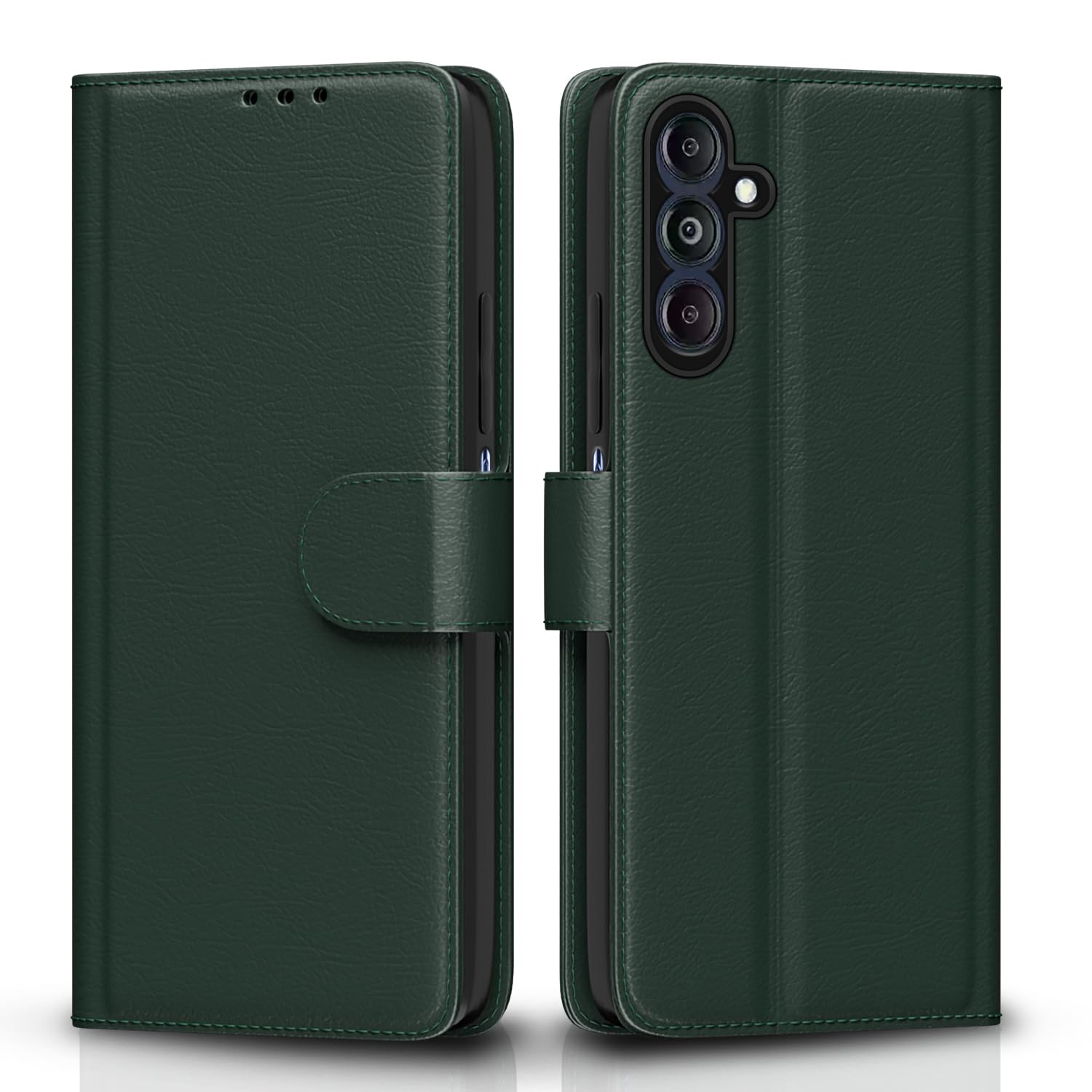Pikkme Samsung Galaxy M14 5G Flip Cover (Green)