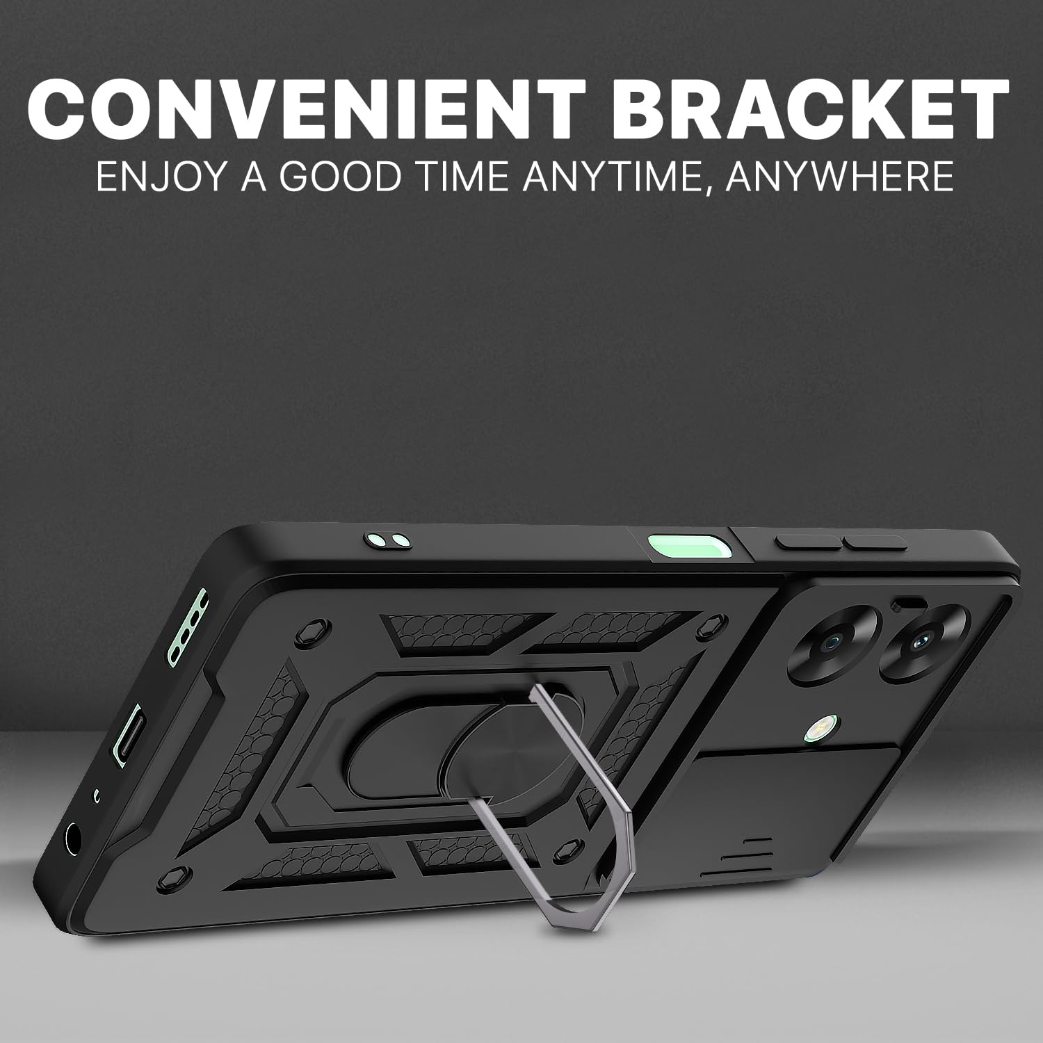 Realme Narzo N61/C61 4G mobile cover in black by Pikkme – photo 3