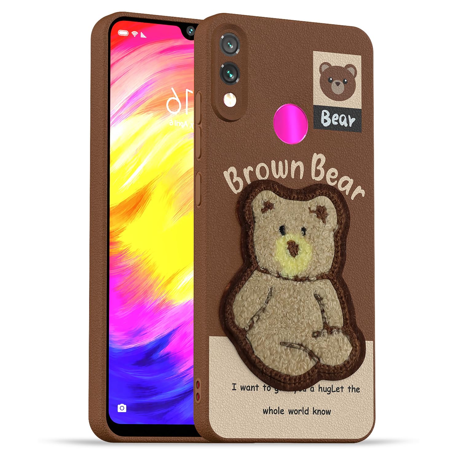 Redmi Note 7 Pro/Note 7/Note 7s phone cover in brown by Pikkme