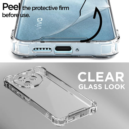 Pikkme Vivo Y39 5G  PC + TPU Crystal Clear Transparent Back Cover (Transparent)