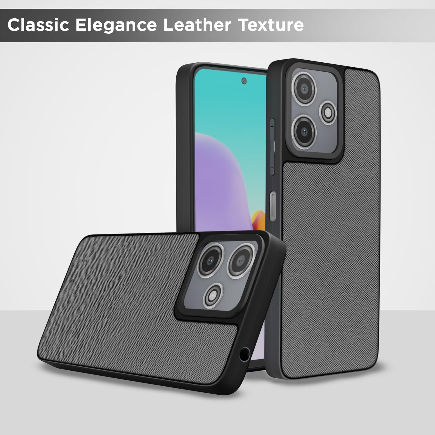 Pikkme grey mobile back cover for Redmi 12 5G/4G/Poco M6 Pro 5G – photo 6
