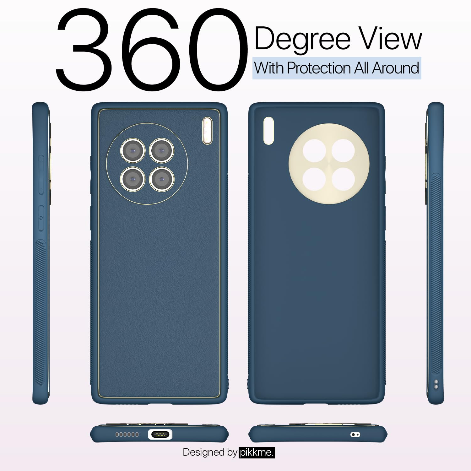 Pikkme blue mobile cover for Vivo X90 5G – photo 3