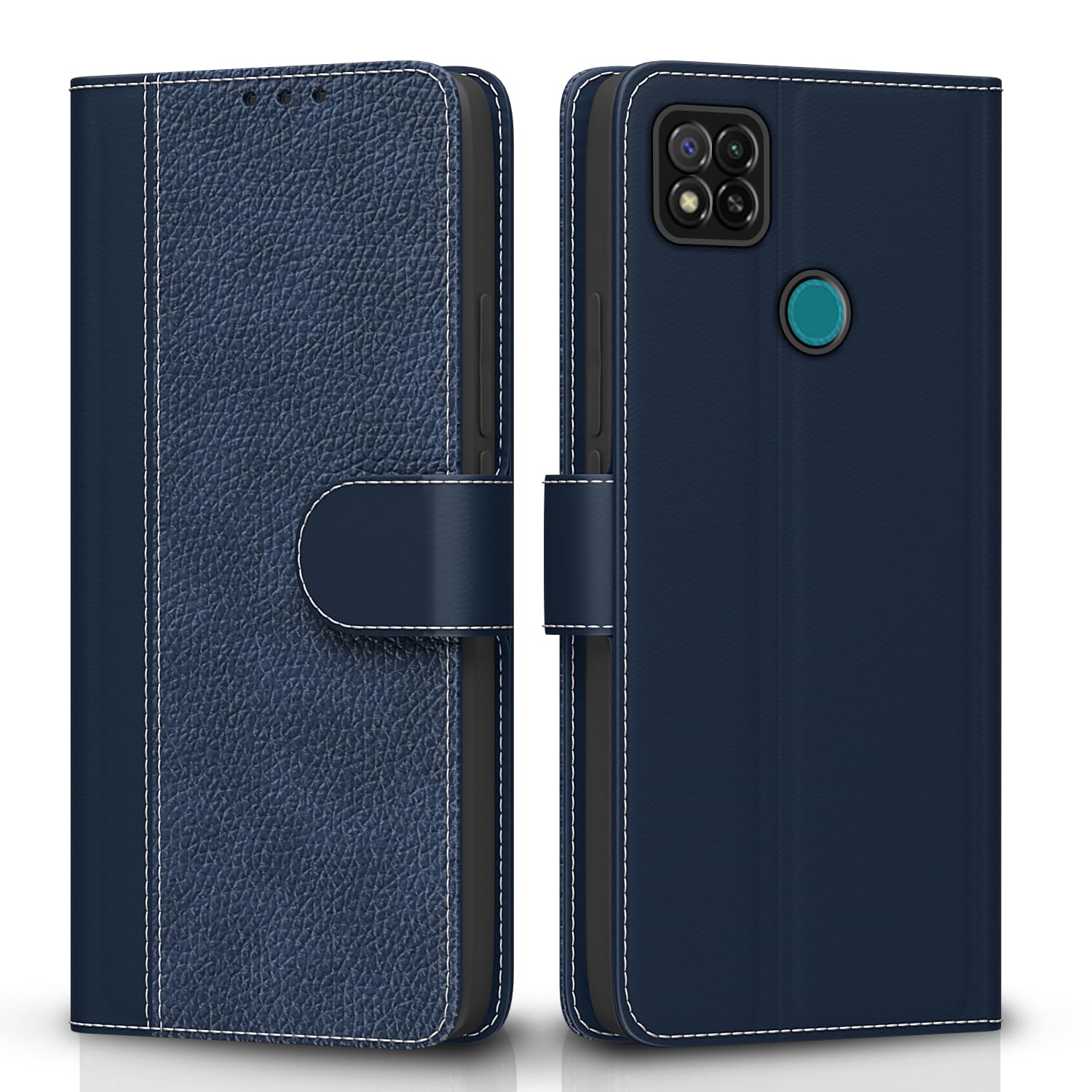 Pikkme blue Wallet flip case for Redmi 10A/10A Sport/9, Poco C31