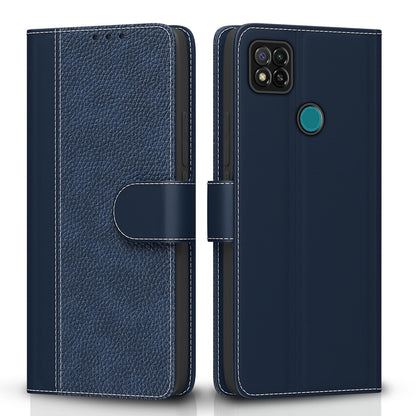 Pikkme blue Wallet flip case for Redmi 10A/10A Sport/9, Poco C31