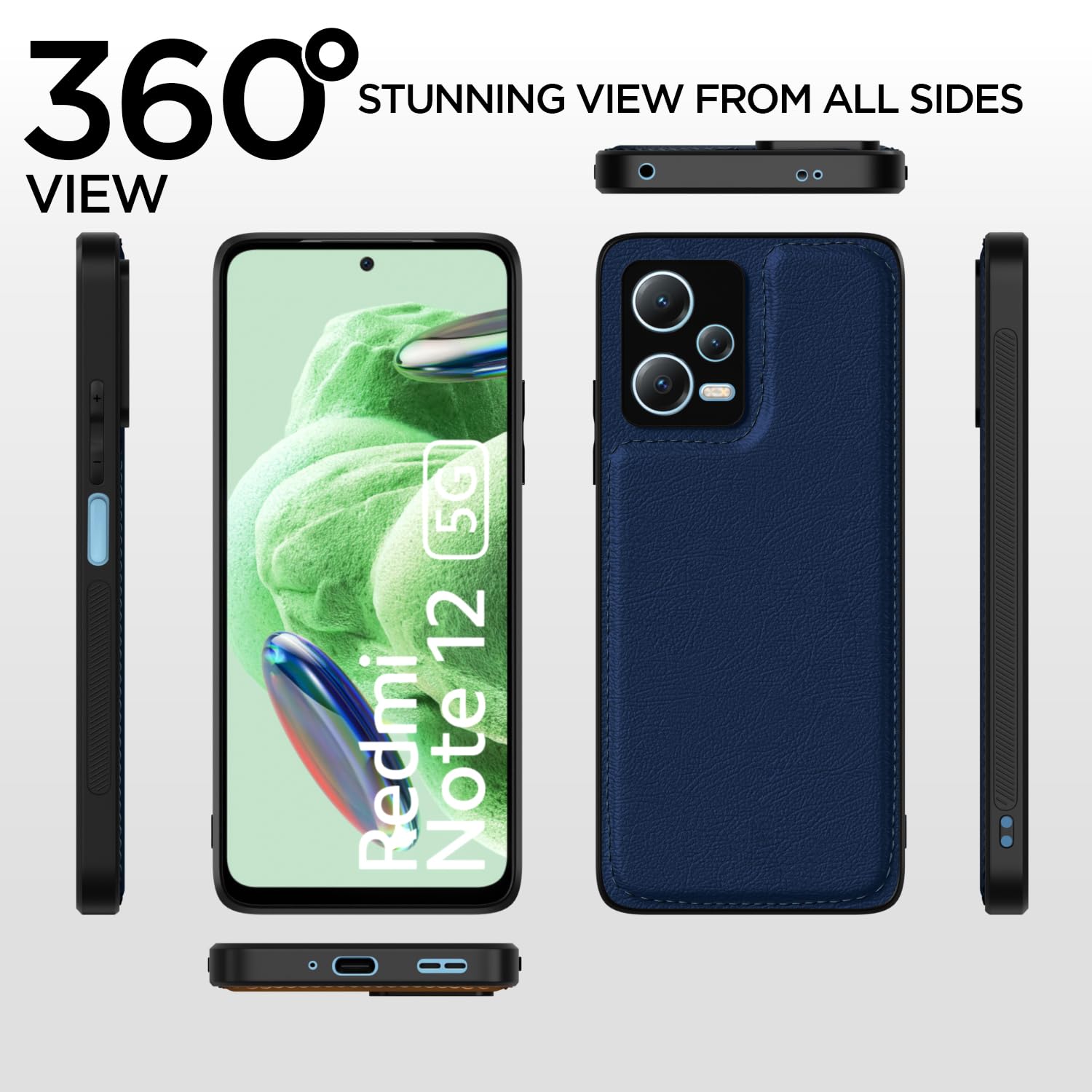 Blue mobile back cover for Poco X5/Redmi Note 12 5G – Pikkme – photo 4