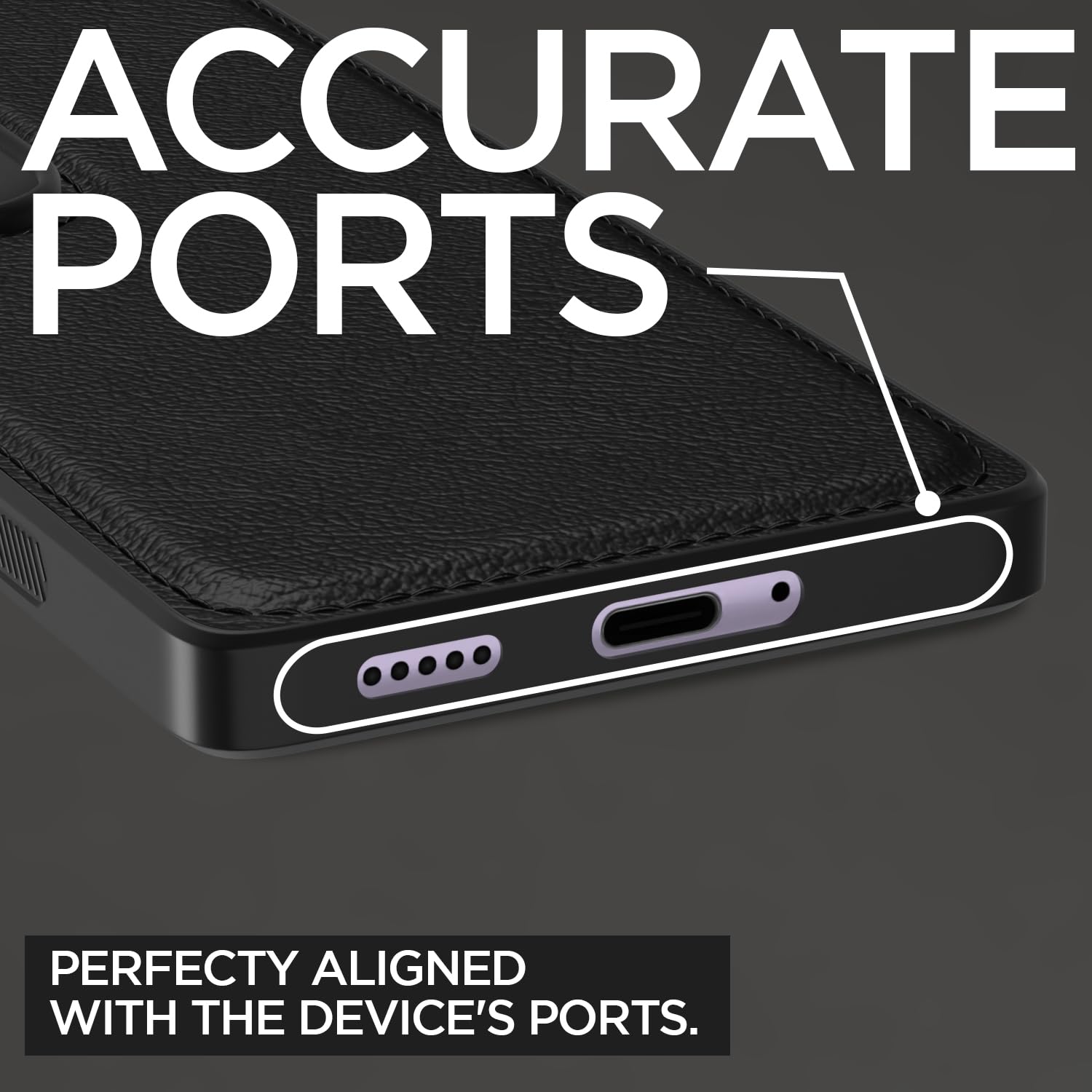 Pikkme V40 / V40 Pro / T3 Ultra 5G Leather Back Case | Black