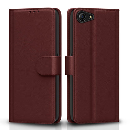 Pikkme Oppo A83 Wallet brown mobile flip cover