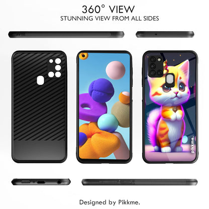 Samsung A21s Cat mobile back cover by Pikkme – photo 2