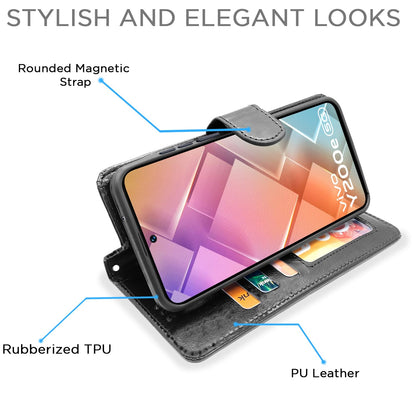 Black flip case for Vivo T3/Y200e 5G – Pikkme – photo 3
