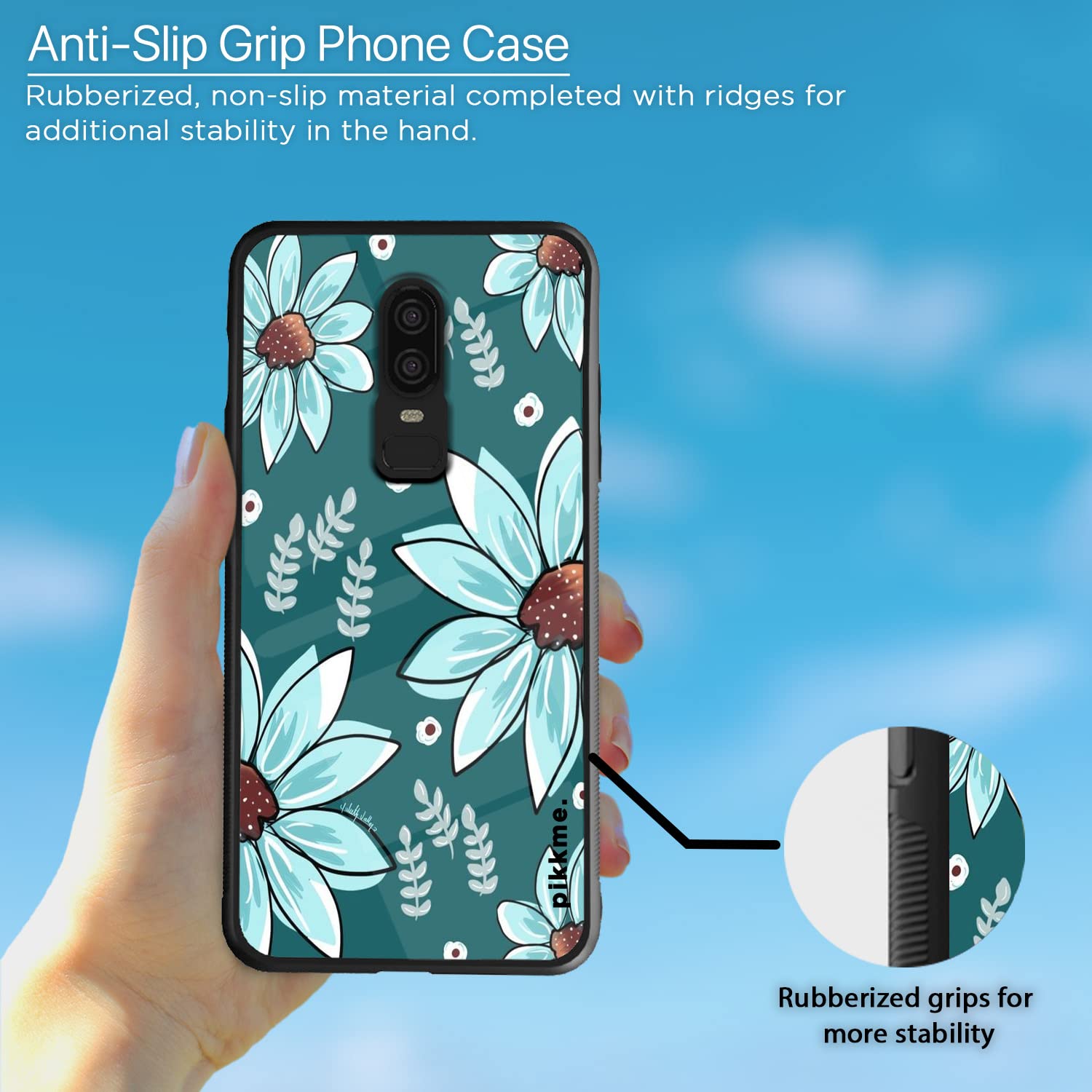 Pikkme Flower back cover for OnePlus 6 – photo 5