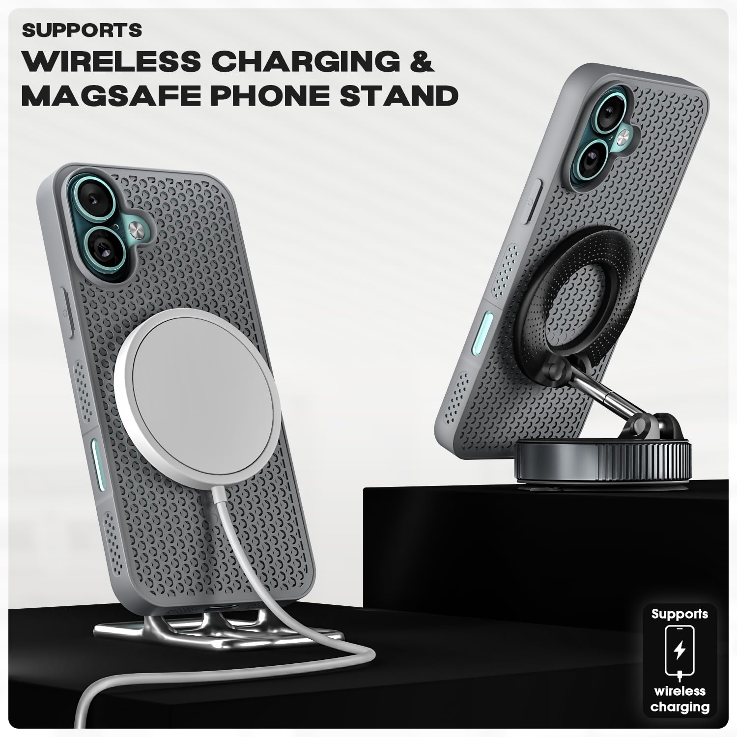 Pikkme grey mobile back cover for iPhone 16 – photo 5