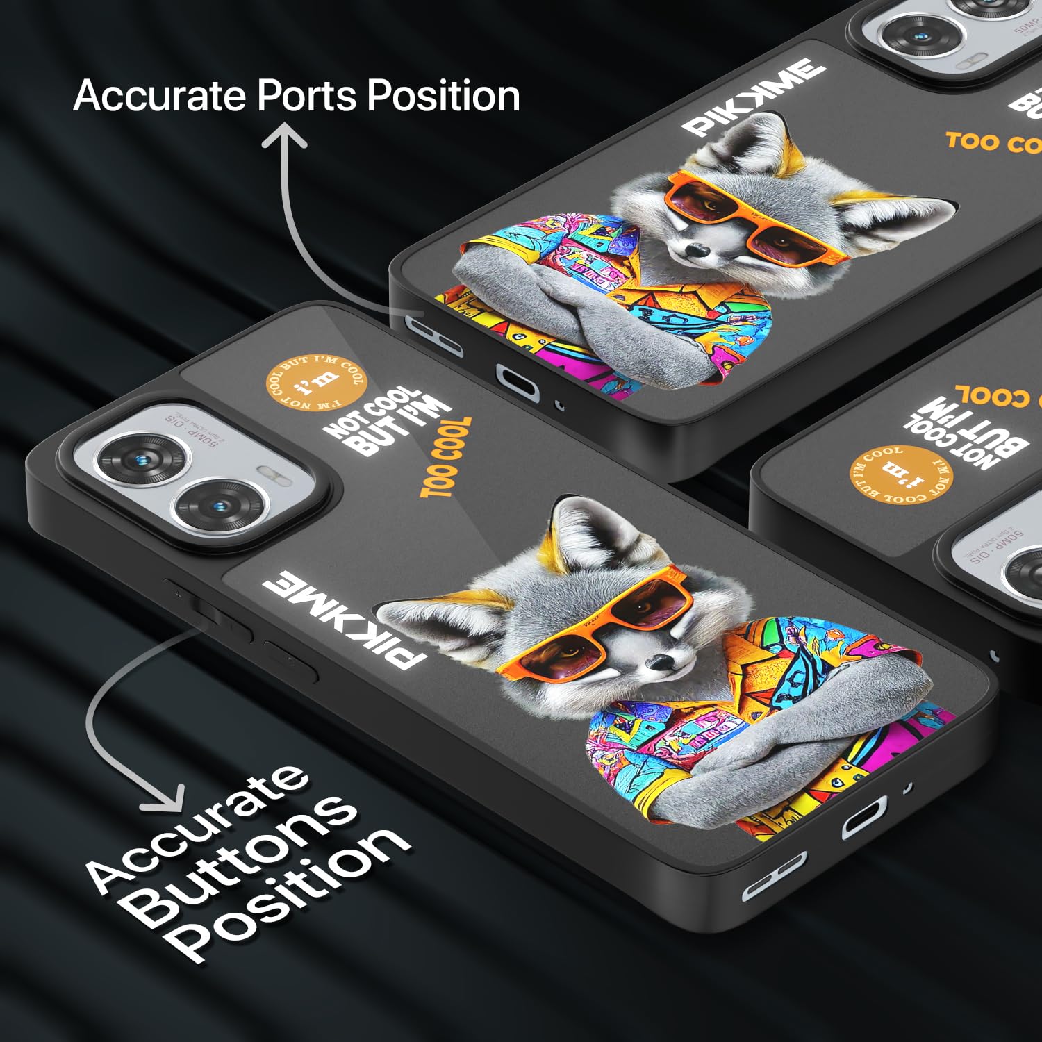 Pikkme Moto Edge 50 Fusion/G96 5G Tiger Swag back cover – photo 5