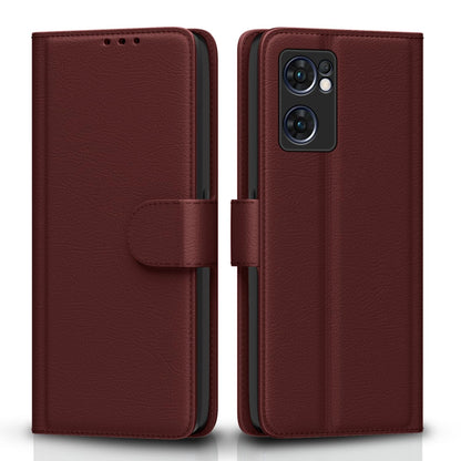 Pikkme brown Wallet flip cover for Oppo Reno 7 5G