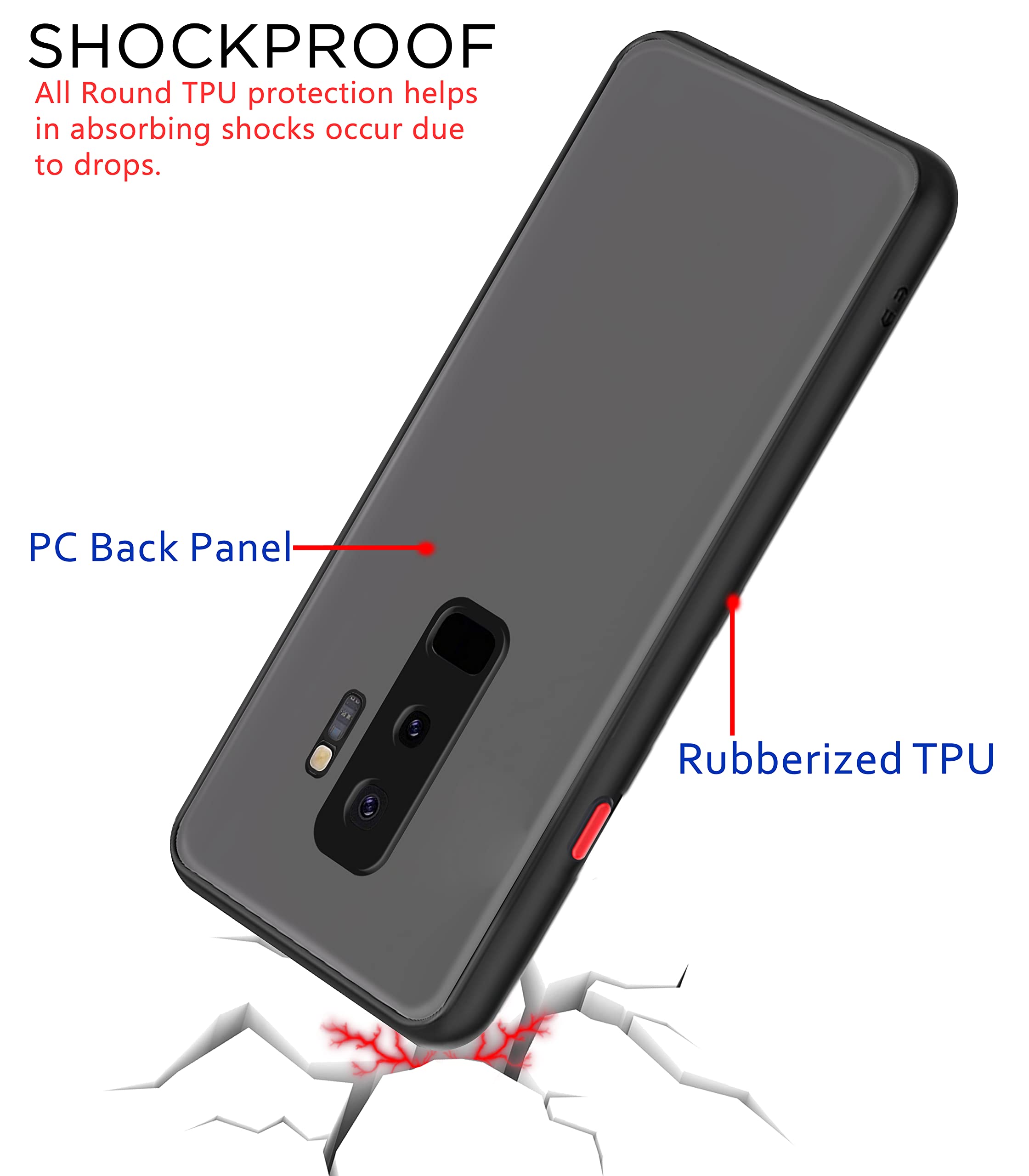 Black Hybrid mobile cover for Samsung S9 Plus/S9 – Pikkme – photo 4