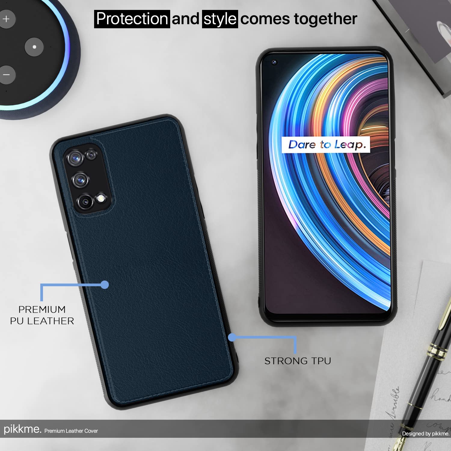 Pikkme Realme X7 5G blue mobile cover – photo 5