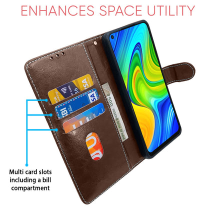 Pikkme brown & coffee flip cover for Redmi Note 9 – photo 4