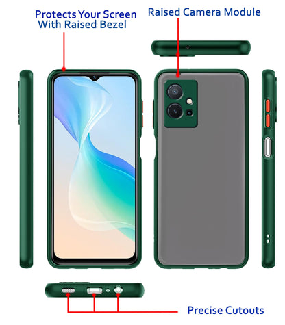 Vivo T1/Y75/iQOO Z6 5G Hybrid mobile back cover in green by Pikkme – photo 5