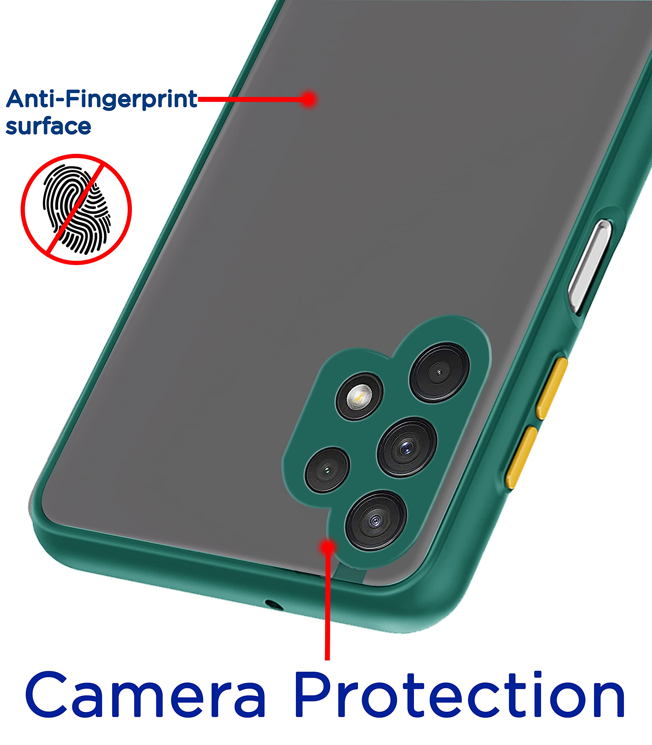 Samsung M32/A32 5G mobile back cover in green by Pikkme – photo 2