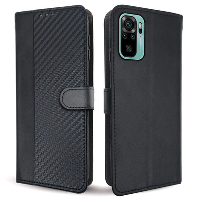 Pikkme black Wallet flip cover for Redmi Note 10/Note 10s
