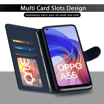 Pikkme blue wallet flip cover for Oppo A55 – photo 5