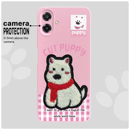 Pikkme pink Plush Patch phone cover for Samsung F70e 5G/F07/A07/M07 – photo 6