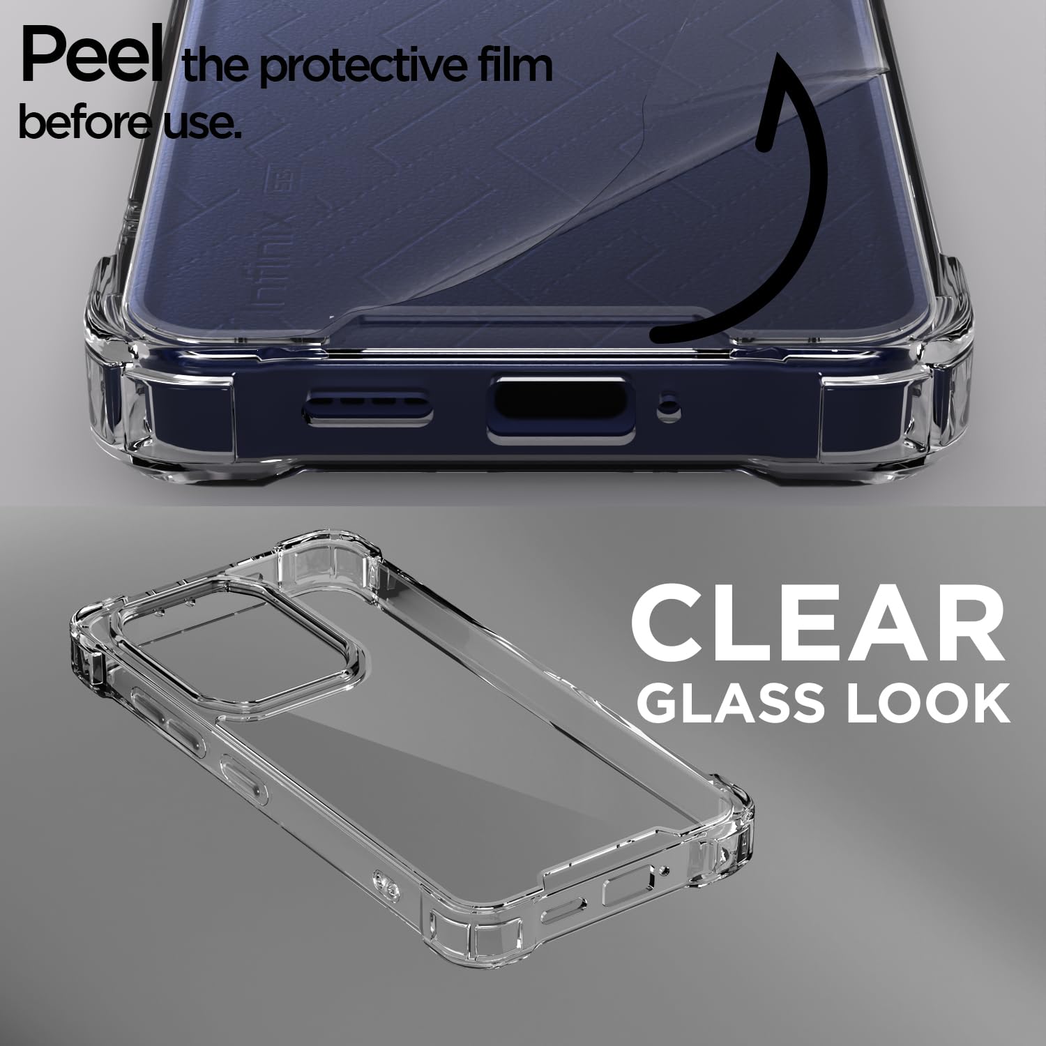 Infinix Note 50s 5G mobile cover in transparent by Pikkme – photo 3