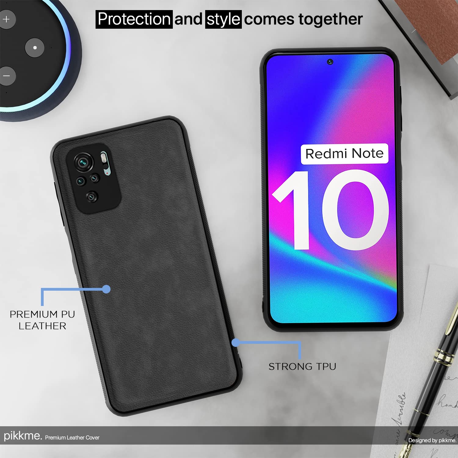 Redmi Note 10/Note 10s phone cover in grey by Pikkme – photo 5