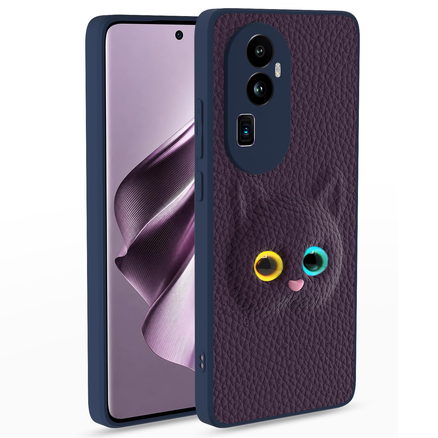 Oppo Reno 10 Pro Plus 5G back cover in dark purple by Pikkme