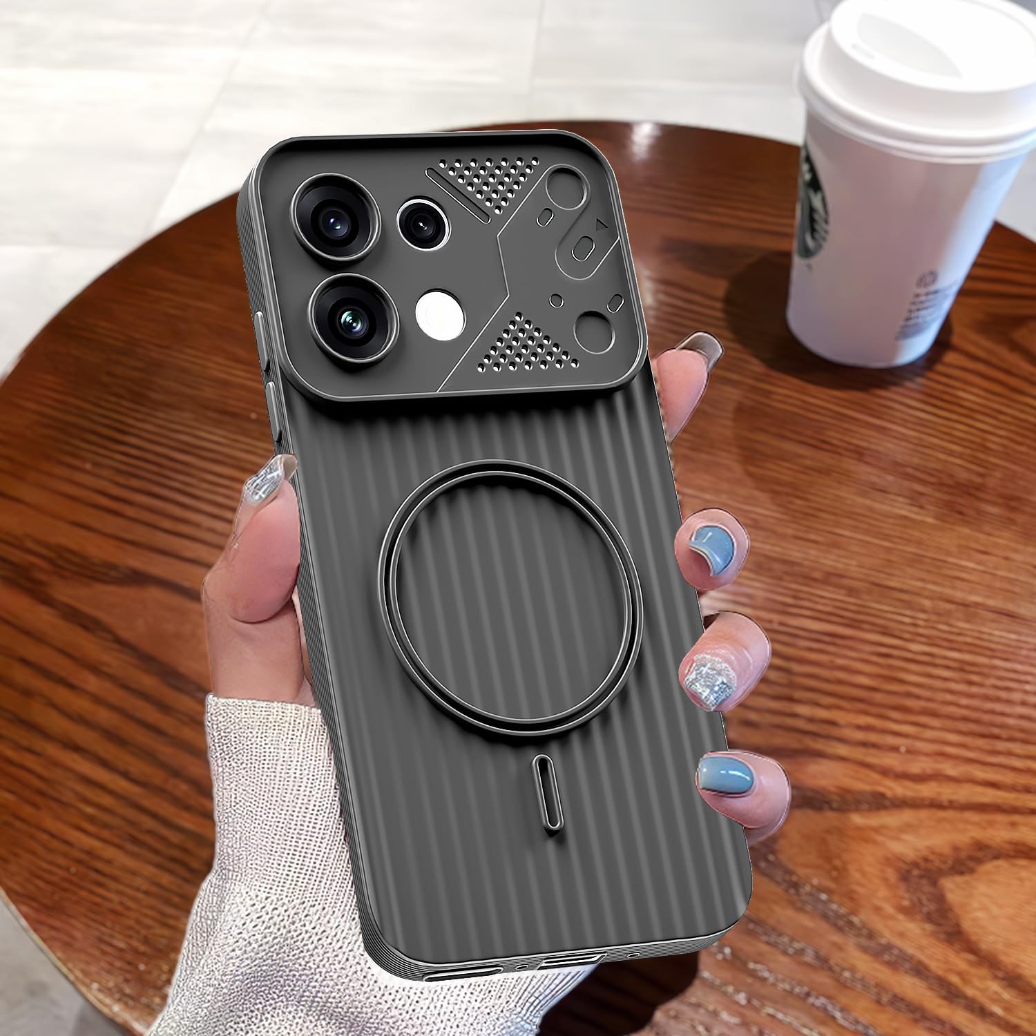 Pikkme grey mobile back cover for Oppo Reno 16c 5G – photo 7