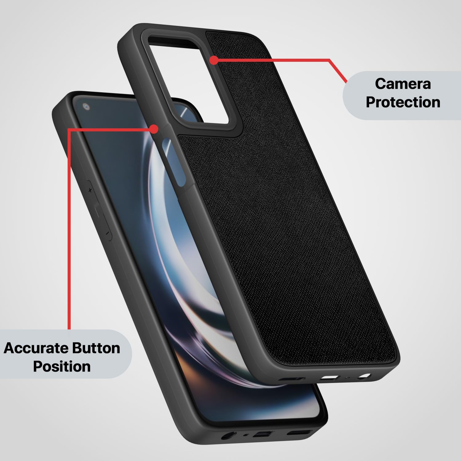 Pikkme OnePlus Nord CE 2 Lite 5G Indian Leather Back Cover (Black)
