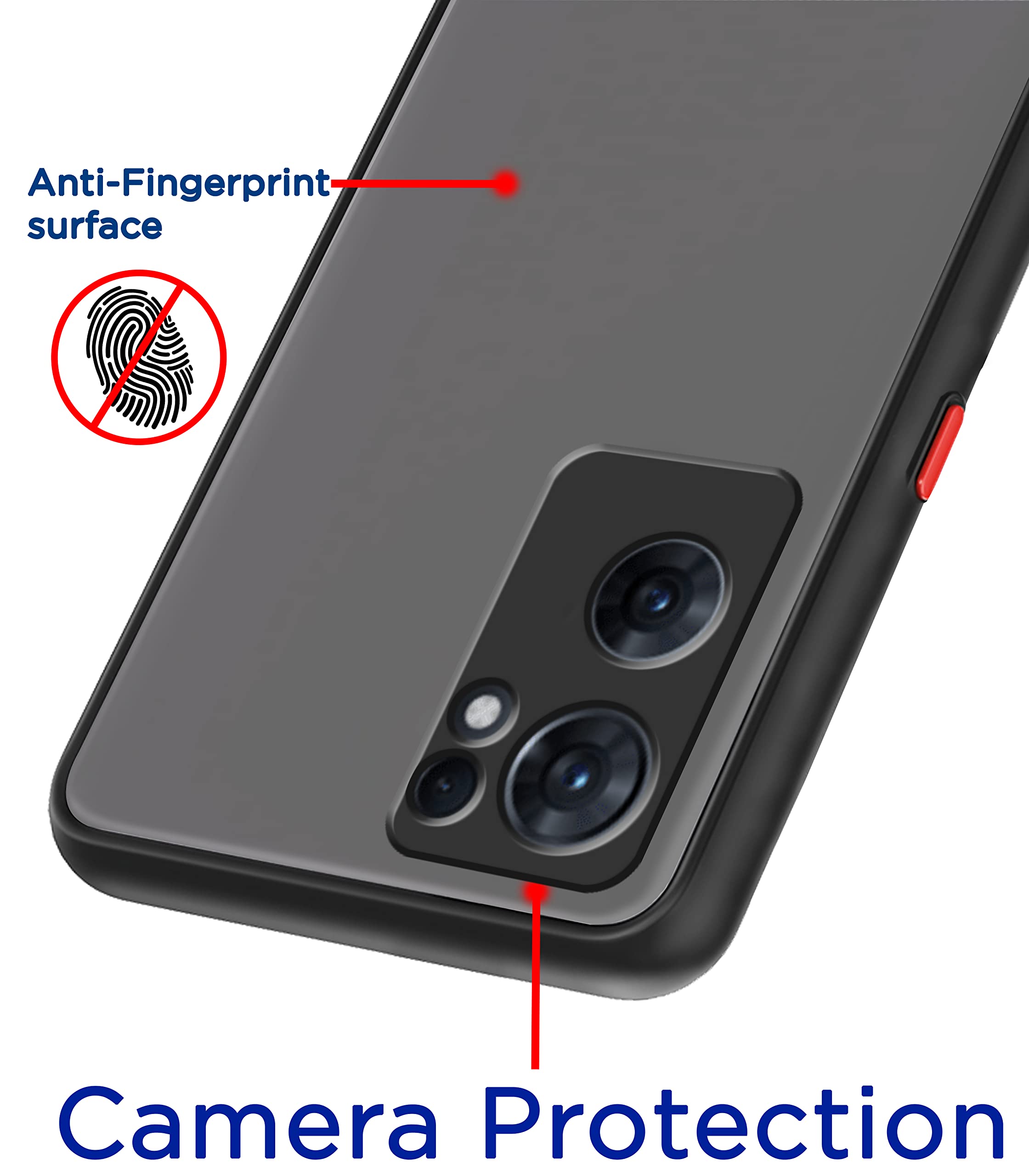 Pikkme black Hybrid mobile cover for Oppo Reno 7 5G – photo 2