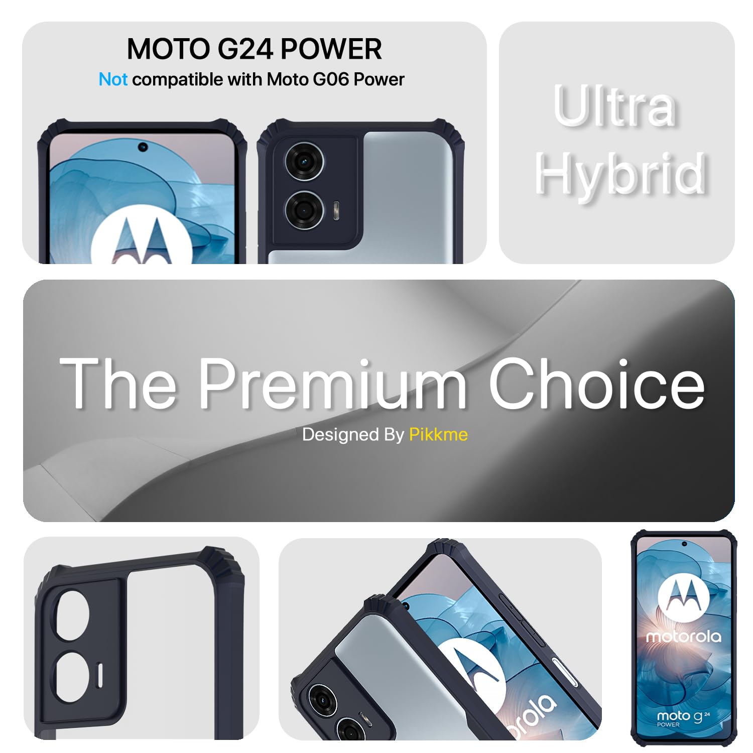 Pikkme blue mobile cover for Moto G24 Power – photo 2