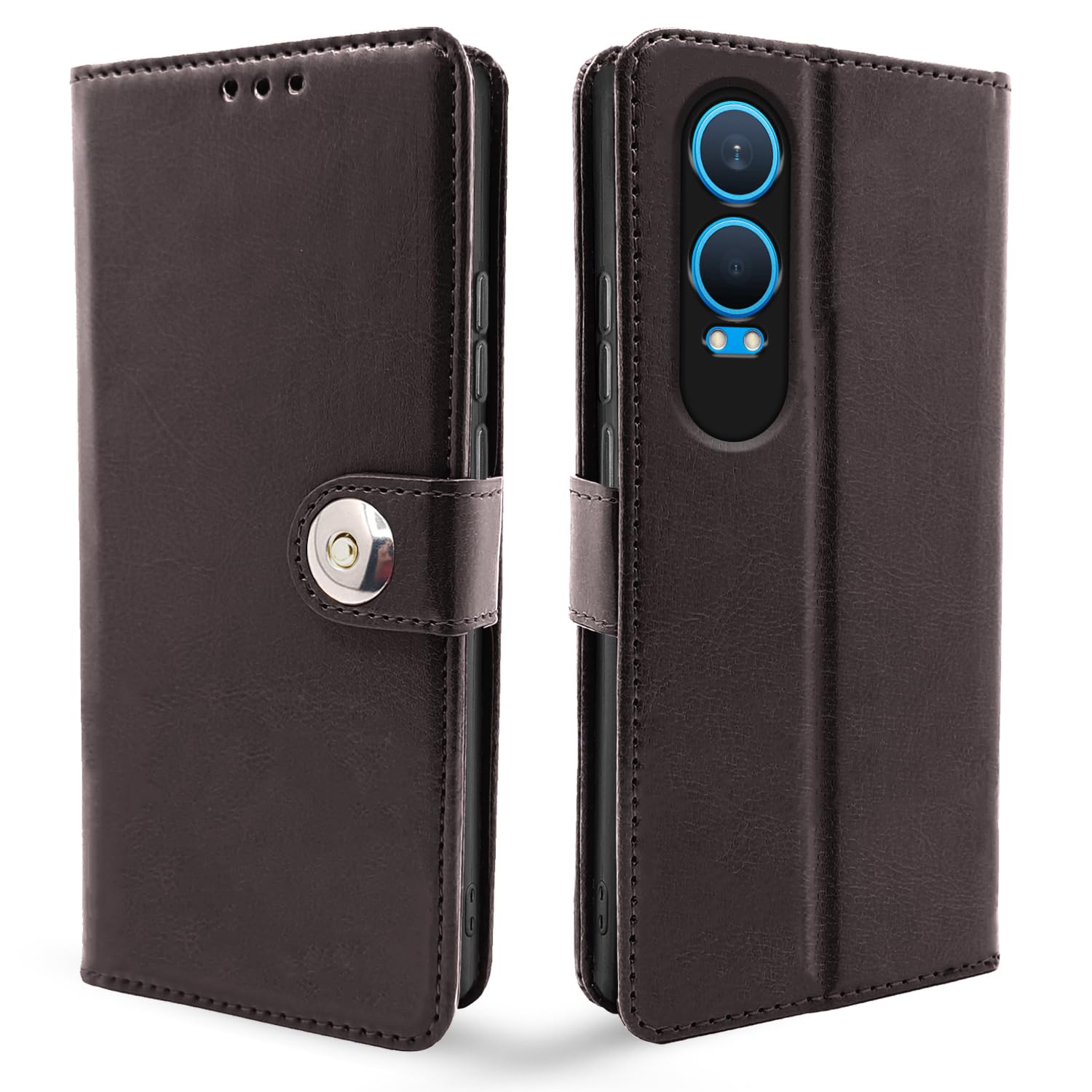 Pikkme OnePlus Nord CE 4 Lite 5G coffee wallet flip cover