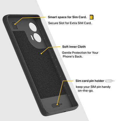 Moto Moto Edge 50 Fusion/G96 5G Silicone mobile back cover in grey by Pikkme – photo 6