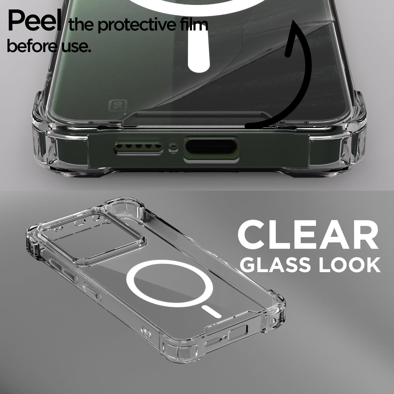 Poco M7 Pro 5G mobile back cover in transparent mag-safe by Pikkme – photo 3