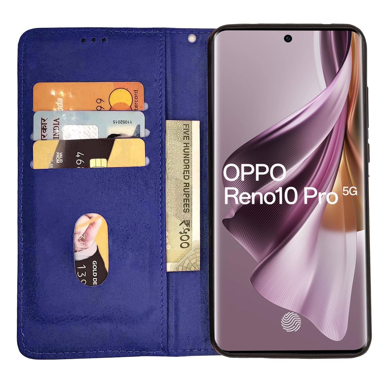 Pikkme Oppo Reno 10 Pro 5G Magnetic blue flip cover – photo 3