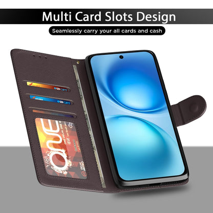 Pikkme Vivo V60/T4 Pro 5G Wallet coffee mobile flip cover – photo 5