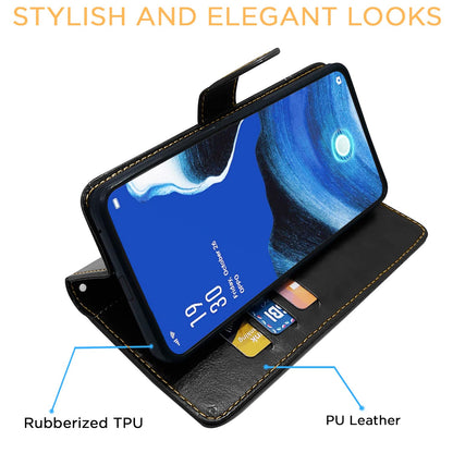 Pikkme Reno 2Z/2F black & brown mobile flip cover – photo 6