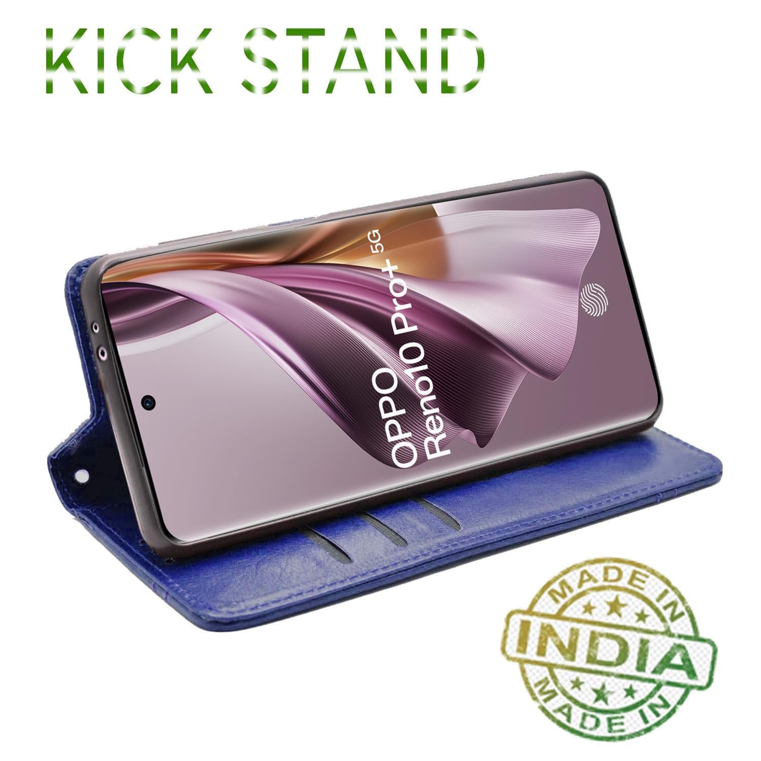 Blue Magnetic flip cover for Oppo Reno 10 Pro Plus 5G – Pikkme – photo 5