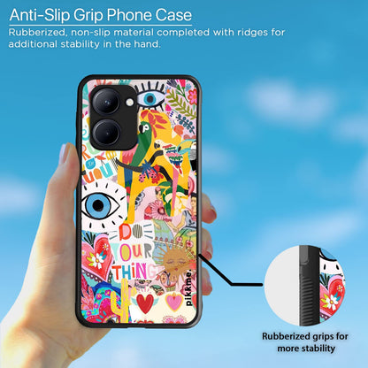 Pikkme Realme C33 Flower mobile back cover – photo 5