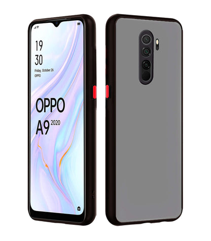 Pikkme black Hybrid mobile cover for Oppo A5 2020/A9 2020
