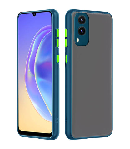 Blue Hybrid back cover for Vivo V21e 5G – Pikkme