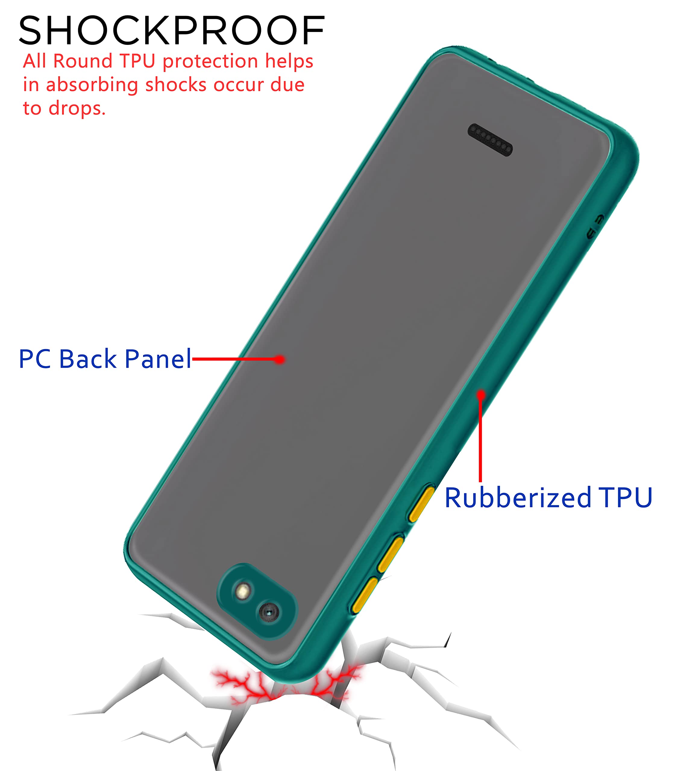 Redmi 6A back cover in green by Pikkme – photo 4