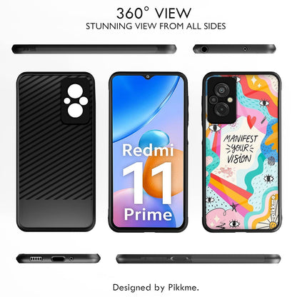 Pikkme Hybrid mobile back cover for Redmi 11 Prime 4G – photo 2