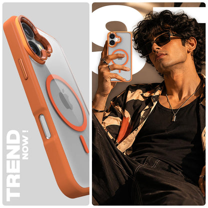 Orange mag-safe phone cover for iPhone 16 – Pikkme – photo 7