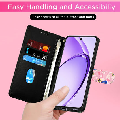 Pikkme Oppo A3x 5G/A3x 4G/A3 5G Wallet pink flower flip case – photo 7