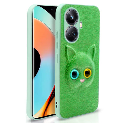 Green Cat phone cover for Realme 10 Pro Plus 5G – Pikkme