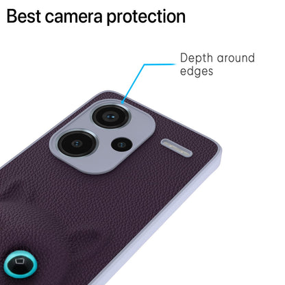 Pikkme  Redmi Note 13 Pro Plus 5G Kitty Back Cover (Purple)